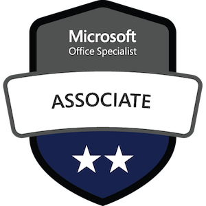 Microsoft Office Specialist Associate badge