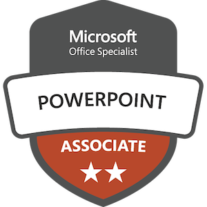 Microsoft PowerPoint Associate badge