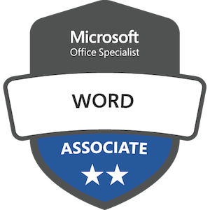 Microsoft Word Associate badge