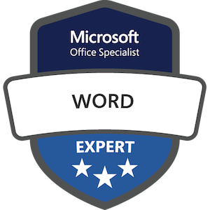 Microsoft Word Expert badge